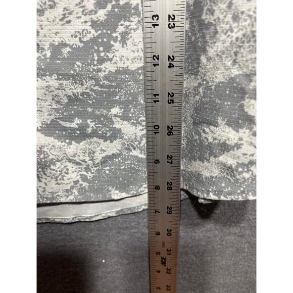 Lululemon Airing Easy Camp Collar Short Sleeve Shirt White Graphite Grey Fits L - Picture 8 of 9